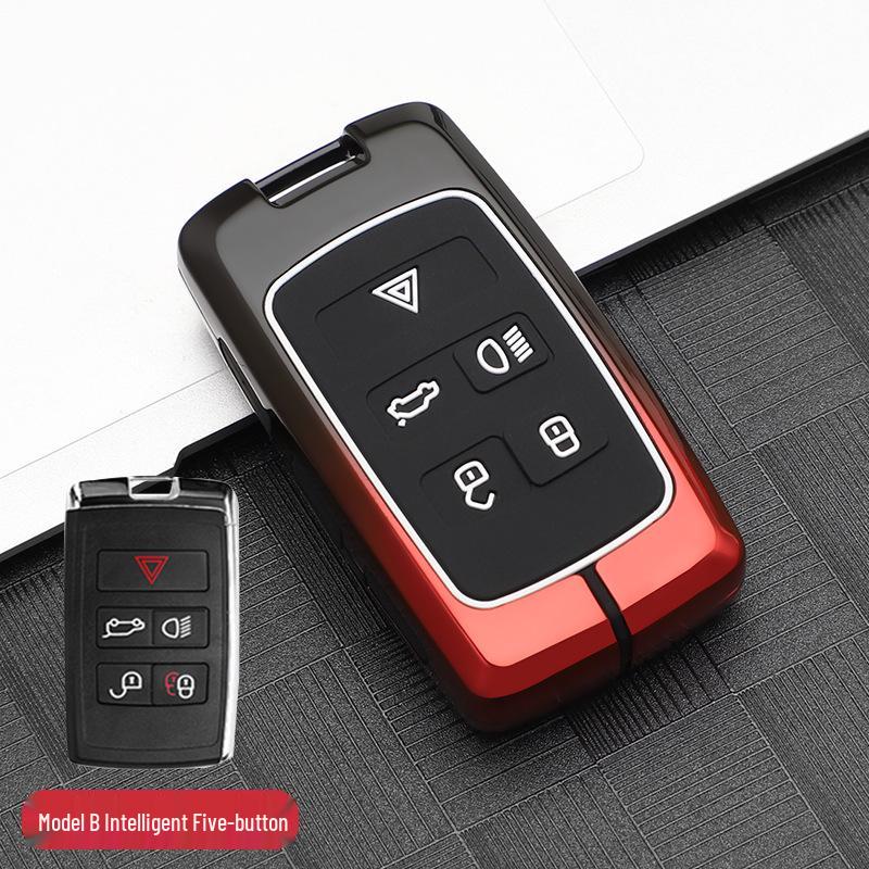 Premium Metal Protective Shell for Jaguar Key - Compatible with XFL/XEL/XJL/FPACE; High-End Men's Key Case with Buckle