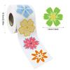 500Pcs Sealing Sticker Self-Adhesive Wrapping Labels 1.5Inch Flower Decorative Sticker for Packaging Wrapping