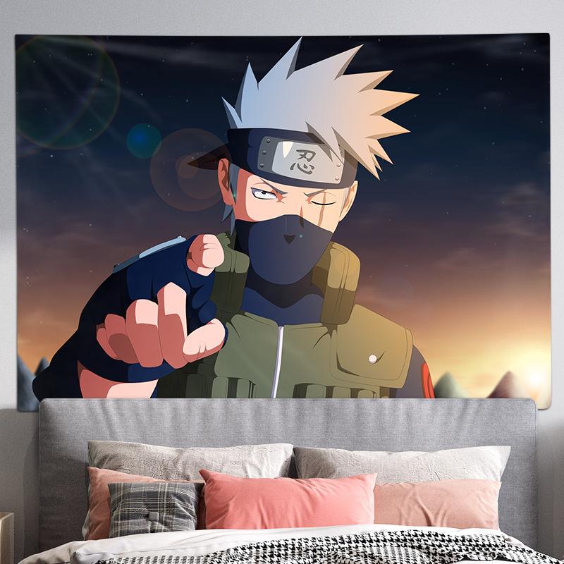 Living Room Background Cloth, Bedroom Hanging Cloth, Japanese Cartoon Anime Tapestry, Room Wall Carpet