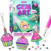 Gem Art Kids' Diamond Coloring Kit - Large 5D Gemstones - Art and Craft Kit for Girls and Boys Ages 6-12 - Gem Coloring Kit - Great Gift for Tweens,