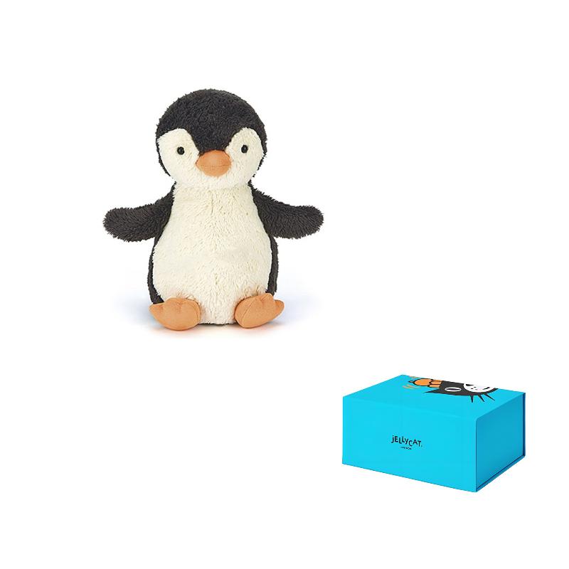 

JELLYCAT Arctic and Antarctic LITTLE LEGS Peanut Penguin Black & White Doll Plush Doll 11cm/23cm Height Small-11cm светло-серый