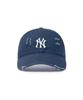 Emelbi Damaged Washed Unstructured Ball Cap Ny (Navy)