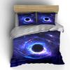 Galaxy Art Three-Piece Set Multiple Sizes Kid'S And Adults' Bedroom Exquisite 3Pc Bedding Set, Gift