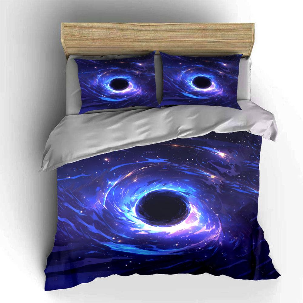 Galaxy Art Three-Piece Set Multiple Sizes Kid'S And Adults' Bedroom Exquisite 3Pc Bedding Set, Gift