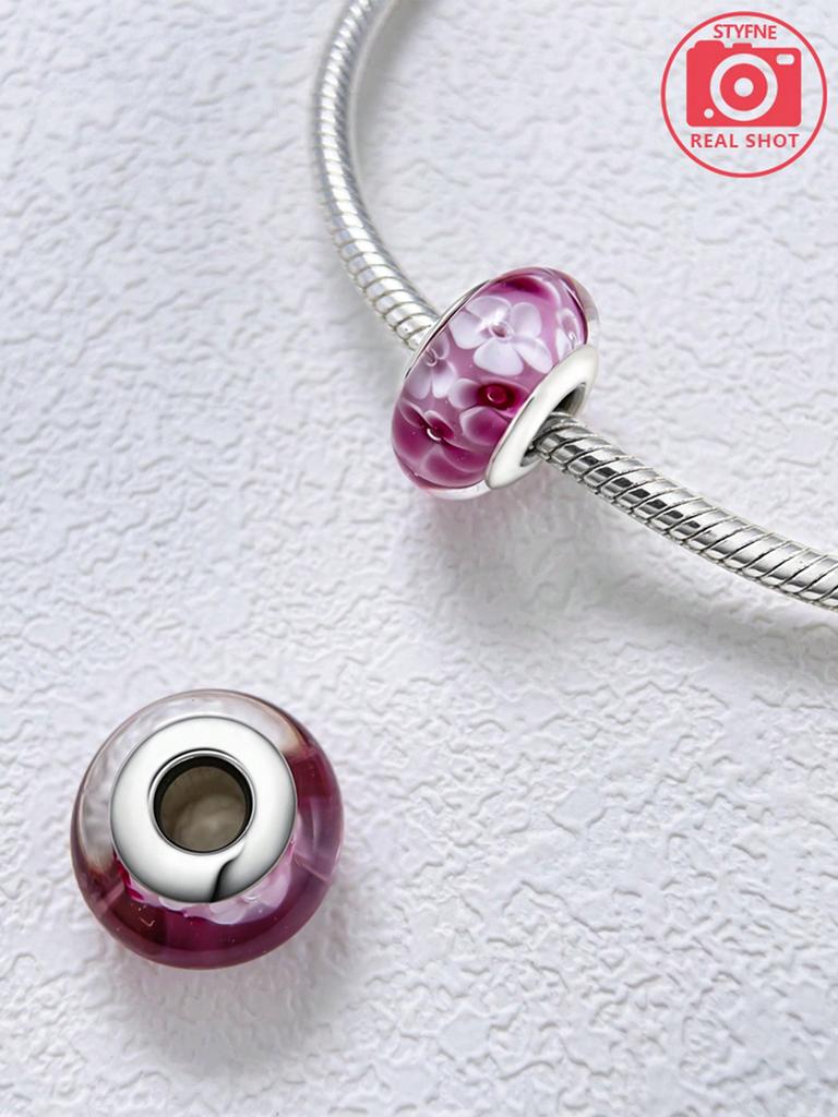 Copper Beautiful Wonderful Plated Genuine Charm Four-Leaf Clover Flower Bead Fits Bracelets WomenS Jewellery Gifts