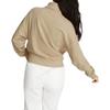 Puma Solid Color Logo Print High Collar Long Sleeve Sweatshirt Women Tops Camel 539271-67