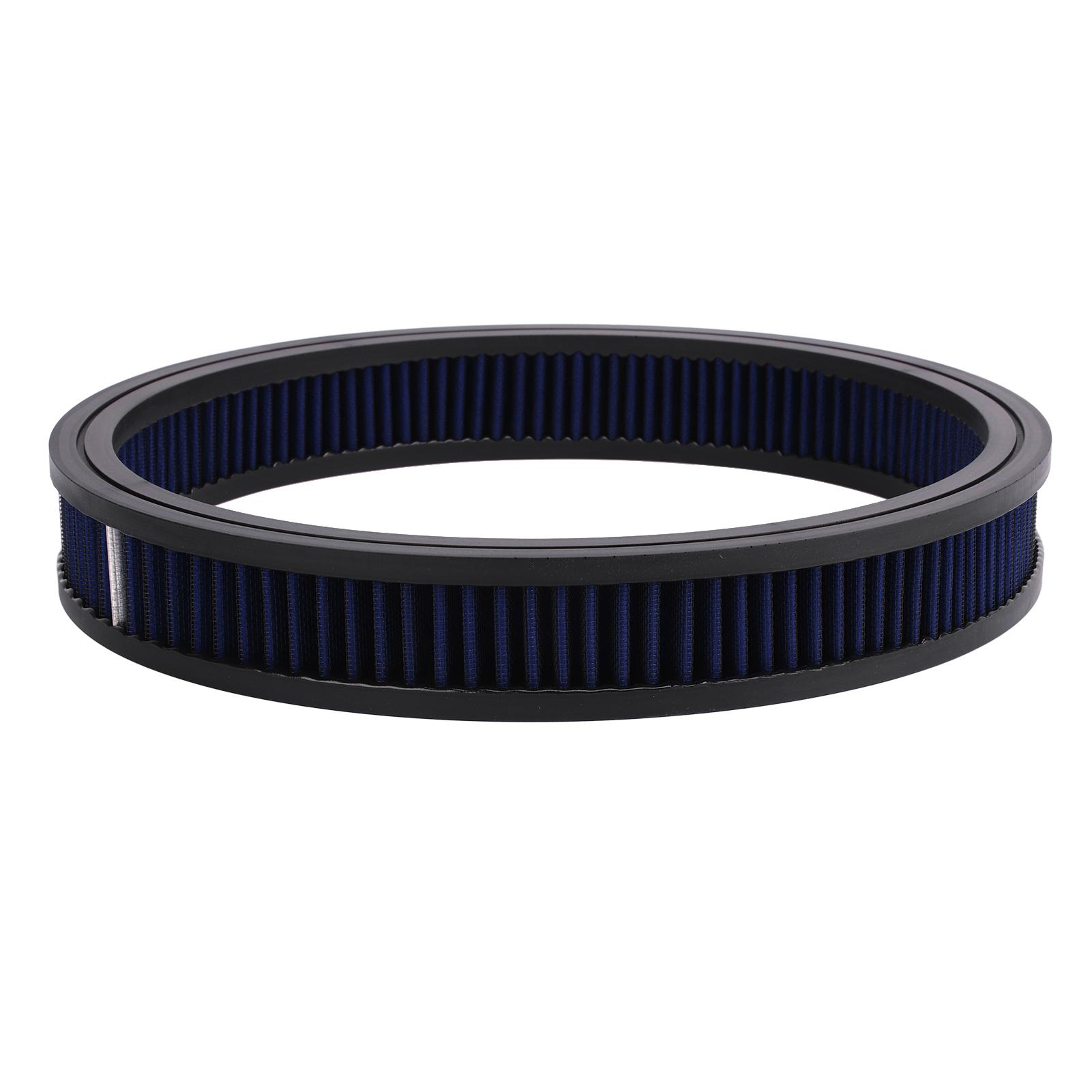 

High Flow Round Air Filter Element Washable Reusable Air Cleaner Intake Filter Element Replacement синій