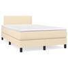 VidaXL Bed Slatted Base with Mattress, Upholstered Bed, Double Bed, Adult Bedroom Interior Bed, Modern, 3269714