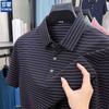 ROMON Men's 10% Silk Blend Business Polo Shirt