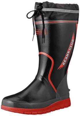 Mesh Color Boots BEANS CLUB Black Cm 3E [Fukuyama Rubber] Men's 26.0~26.5