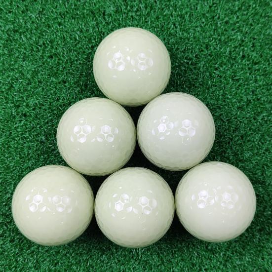 Glow-in-the-dark Golf Ball, Night Practice Fluorescent Golf Ball, Long Lasting Luminous Standard Golf Ball for Night Play, Golf Accessories