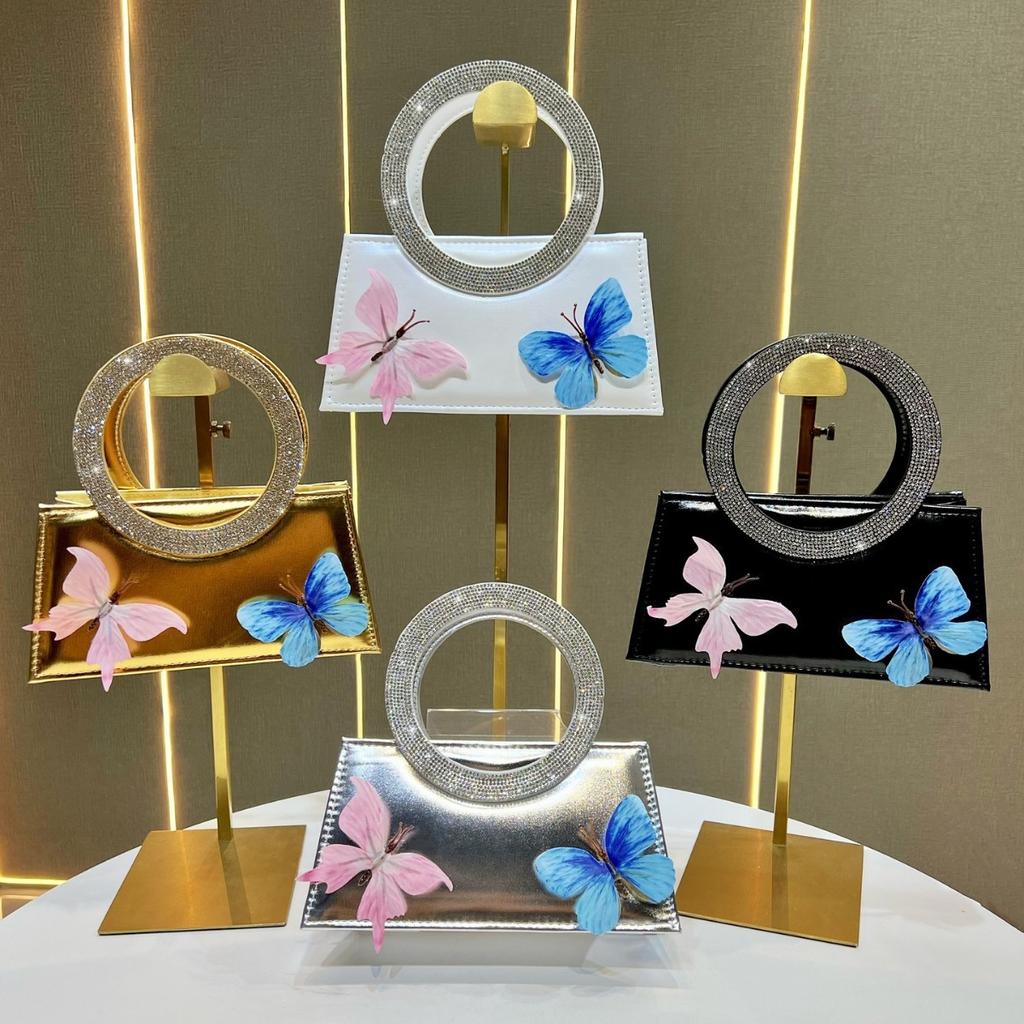 Handbag Fashion High Sense Diamond Hand Bag Light Luxury Celebrity Dinner Bag Messenger Bag
