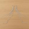 Exaggerated Long Fringed Ear Clips Tassel Fake Cartilage Earrings  Evening Gala