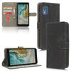 Compatible Nokia C02 Leather Case: Flip Stand with Card Slot & Magnetic Lanyard