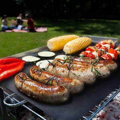 Yousheng BBQ Mat Oven Liner Heavy Duty Reusable Stovetop Protector Heat Resistant Gas Toaster Microwave Drip Liner Non-Stick Grill Baking Mat