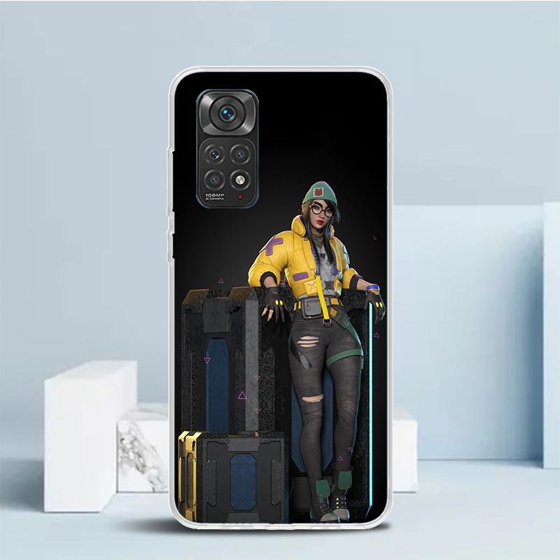 

Valorant Killjoy Phone Case For Xiaomi Redmi Note 15 14 14S 13 12S 12 Pro Plus 11S 11 11T 11E 10S 10 + Soft TPU Back Cover Redmi Redmi Note 11 Pro 4G