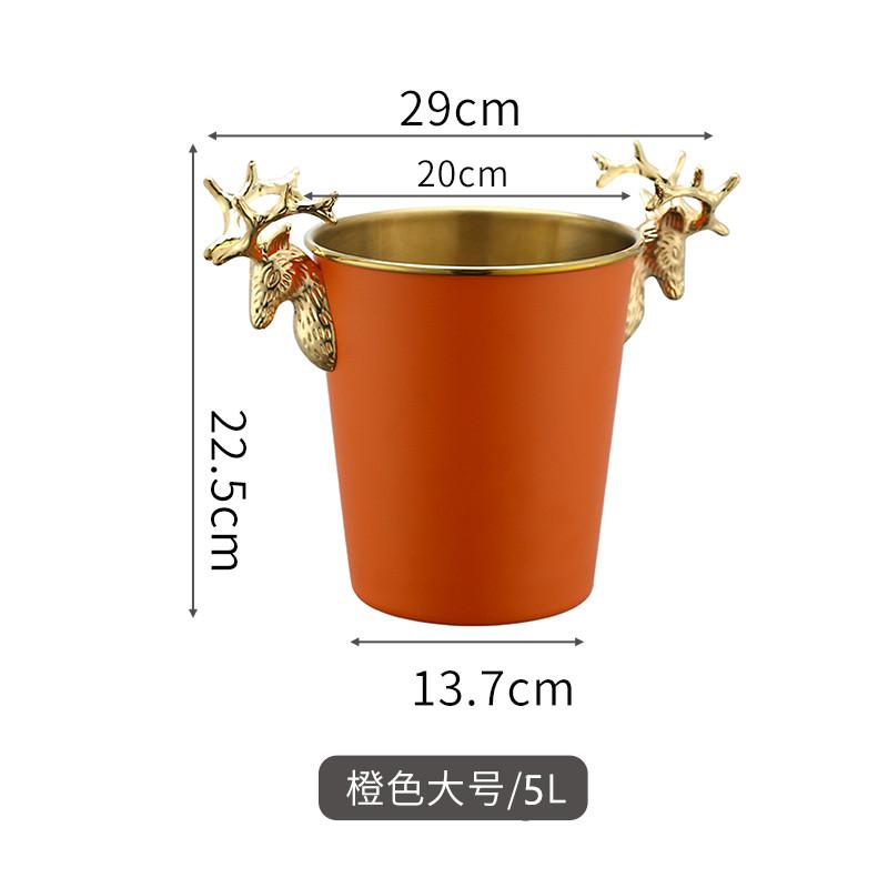 Stainless Steel Ice Bucket, Beer Cooler, Wine Utensils, Champagne Basin, Bar Accessories, Home Gathering Restaurant Decoration