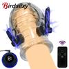 8 Modes Electric Shock Men’S Lock Ring Scrotum Stretcher Penis Ring Vibration Foreskin Tightening Mens Rings Sex Toys For Cuples