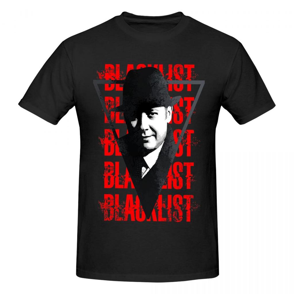 Unisex The Blacklist Raymond Red Reddington Vintage T Shirt Streetwear Big Size Cotton Custom Sleeve Shirt Unisex