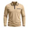 Men S Long Sleeve Polo Shirt Casual Regular Fit Top