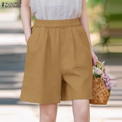 Lässige, elastische Taille, lockere Sommer-Shorts für Damen