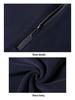Herren Hoodie mit halbem Reißverschluss und Stehkragen, leichter Luxus, verdickt - Warm, hautfreundlich, gebürstete Basisschicht für Herbst/Winter.
