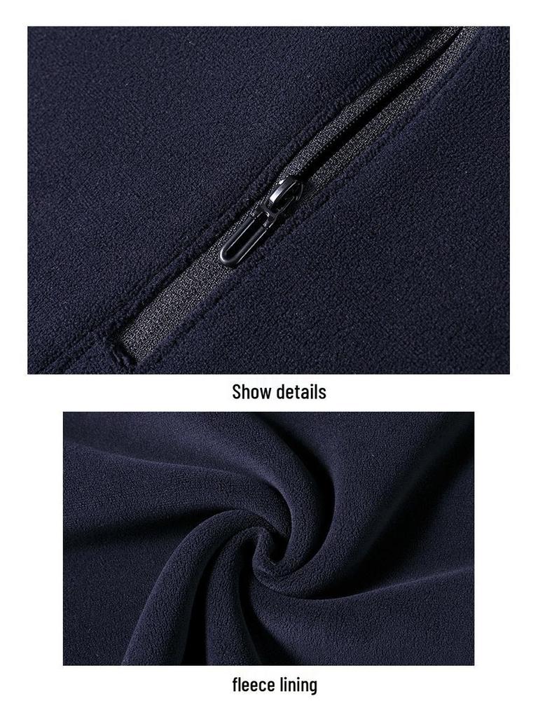 Herren Hoodie mit halbem Reißverschluss und Stehkragen, leichter Luxus, verdickt - Warm, hautfreundlich, gebürstete Basisschicht für Herbst/Winter.