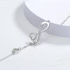 925 Sterling Silver Infinity Heart Bracelet - Fashionable Gift for Girlfriend