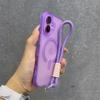 Luxury With Lanyard Soft Silicone For Magsafe Case for For Iphone 16 15 14 Plus 13 12 Pro Max Wireless Charge Magnetic Clear Cover