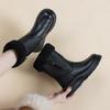 White snow boots women's new winter warm thick-soled piled thickened short boots plush thin non-slip cotton boots