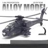 Apache Armed Helicopter Model Acoustooptic Military Aircraft Model Toy Ornament Gift FJ16