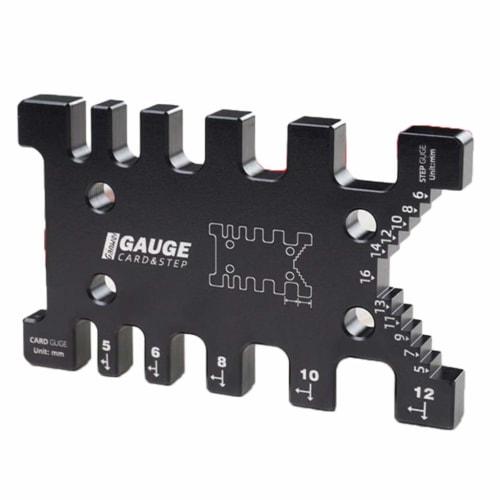 

FLAMEER High Precision Tenon Card Gauge Metric and Scale Caliper Woodworking Router Table Circular Saw Tool Tenon Ruler Gauge for Dimension Measuremen