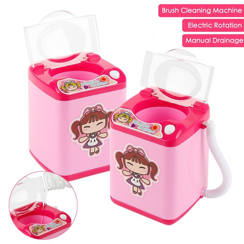 Mini Elektrische Waschmaschine für Make-up-Pinselreinigung und Dehydrierung Waschmaschine Puderquaste Beauty-Ei Make-up-Pinselreiniger Spielzeug