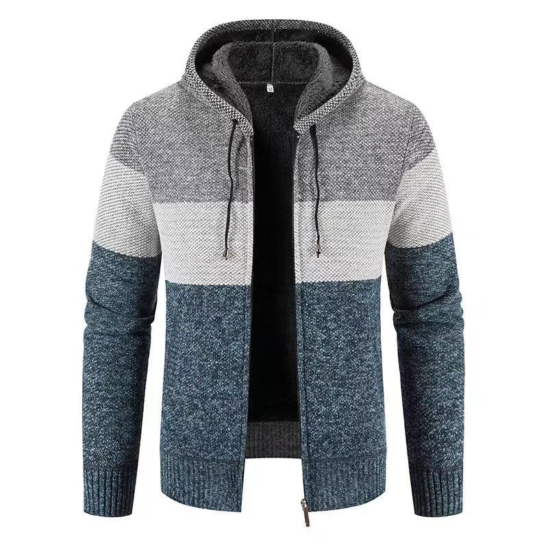 Cardigan en laine tricotée velours pour homme Automne/Hiver