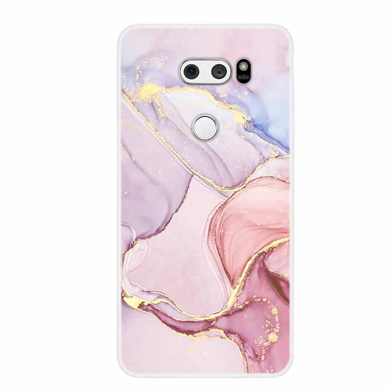 Per custodie LG K50 Q60 Marmo Trasparente Morbido TPU Silicone Cover Protettive per Telefono per LG K12 Prime / K12 Max X6 Custodia Q 60 Bumper Coque