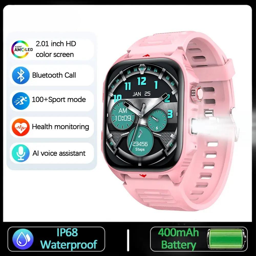 New GPS Sports Smart Watch Men 2.01 inch 400 mAh Battery Fitness Tracker Bluetooth Call Waterproof New Smartwatch