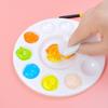 2 Stück 17CM Farbpalette 11 Vertiefungen Rund Antihaftbeschichtet Leicht zu Reinigen Kind Erwachsener Schüler Handwerk DIY Aquarell Mischen Öl Acryl