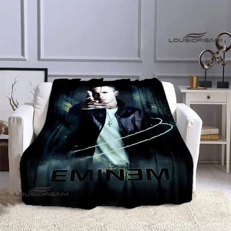 Eminem Hip-hop Singer Printing Blankets Warm Blanket Flannel Blanket Picnic Blanket Blankets for Beds Birthday Gift
