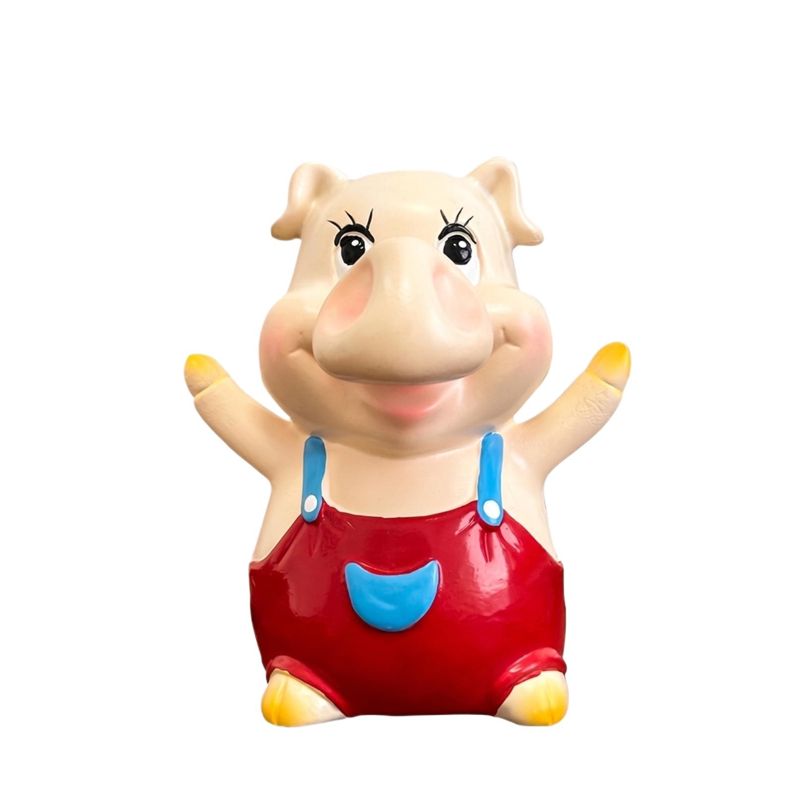 

Creative Cute Pig Eyeglass Holder Desktop Ornament Resin Material Functional Eyewear Stand for Home Office Desk Decoration one size