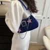 Canvas Star Fashion Chain Crossbody Bag For Street Style Girls