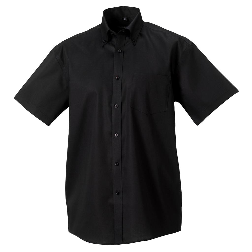 Russell Collection Mens Short Sleeve Ultimate Non-Iron Shirt