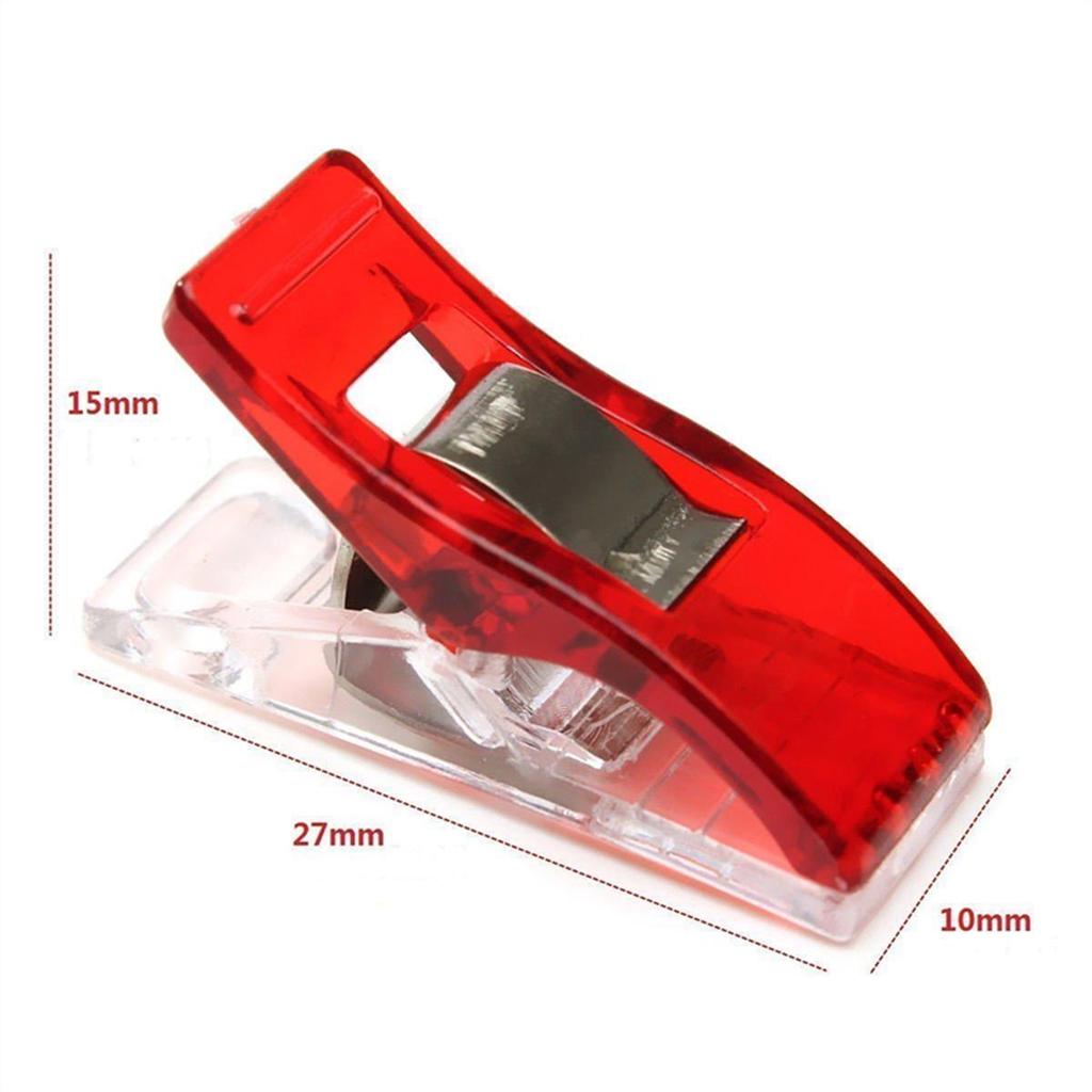 White & Red Long Tail Sewing Clips for DIY Patchwork