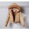 Winter new down cotton-padded clothes women's short inner velvet cotton-padded clothes loose hooded small cotton-padded jackets