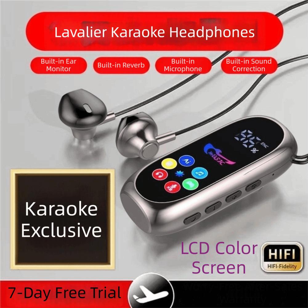 Noise Reduction Bluetooth Headphones Color Screen Wireless Earbuds Clip-On Earphones  Indoor Use