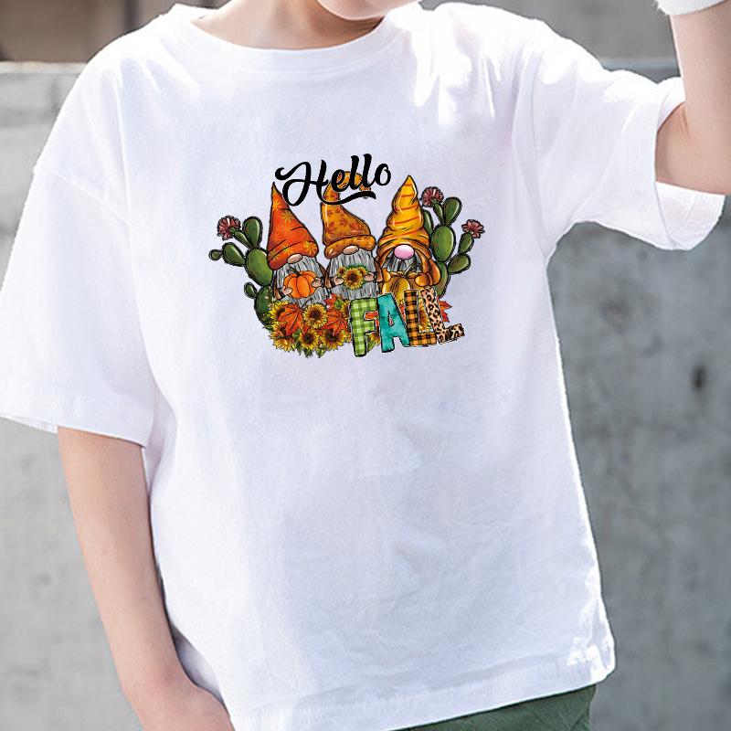 Hello Fall Patch For Clothing Sunflower Heat Press Appliqued T-Shirt Parches Ropa Hoodies Clothes Stickers Diy Craft Supplies