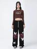 American Graffiti Butterfly Sweatpants: Korean Jazz Street Dance - Women's High-Design Spring/Summer Casual Wear