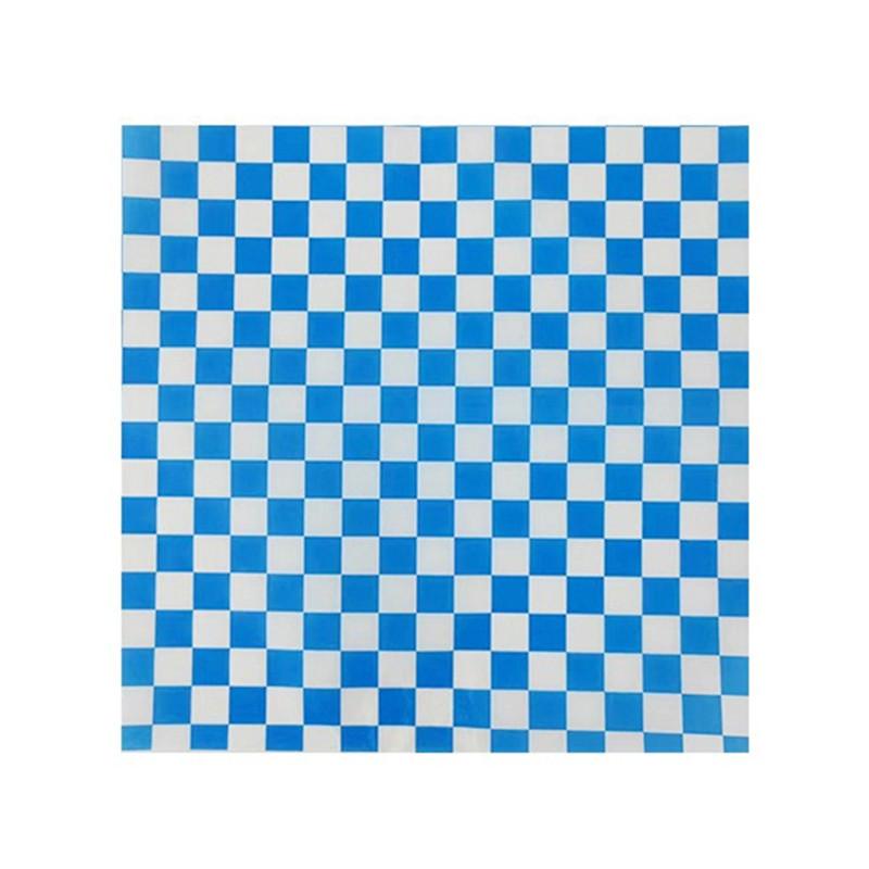 50 Stück 18x18cm Quadratische Ölbeständige Papiere Klassisches Karomuster Backen Kuchen Brot Sandwich Verpackung Ölabsorbierende Gebäckunterlagen