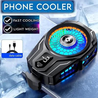Portable Cooling Fan Game Mobile Phone Cooler USB Charging/Plug-in Cell Phone Radiator Cooling Tool for IPhone/Samsung/Xiaomi