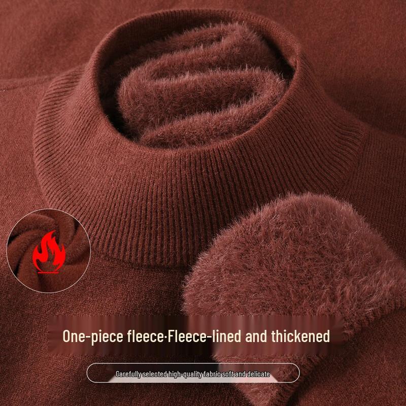 

Snowflying Men s Fleece-Lined Heavyweight Thermal Pullover Sweater 4XL