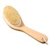 Ergonomic Grip Handheld Bath Brush Shower Scrubber With Dense Natural Bristles for Body Massage Pore Cleaning Accessory